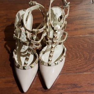Sole society tiia studded t strap heel